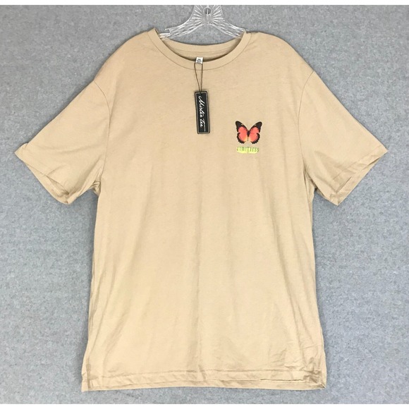 NEW 12 Butterfly Species "Limitless" T Shirt Size 2XL Sand Beige Shortsleeve NWT - Picture 4 of 9